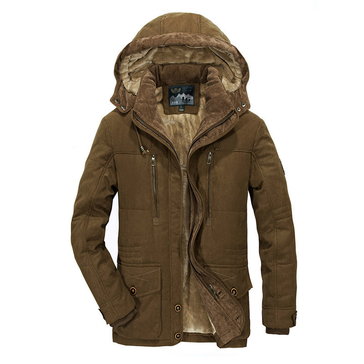 Herren Warm gefütterte Outdoor-Jacke Drune