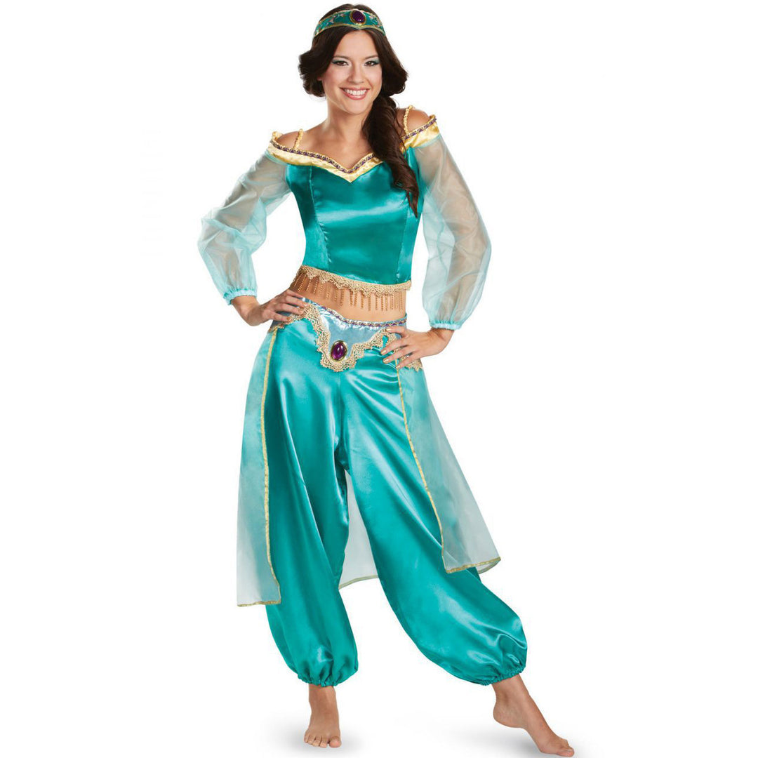 Damen Märchenhafte Prinzessinnenkostüm mit schimmernden Details und weitem Schnitt Drune