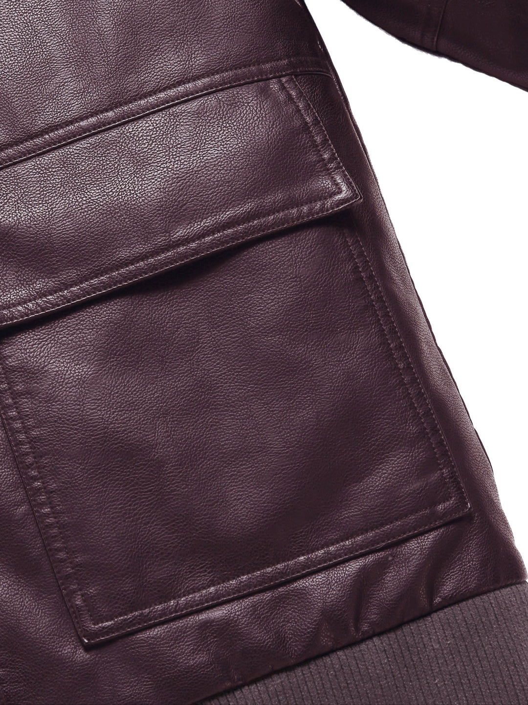 Drune |  Fleece PU Leder Winterjacke Für Herren - Perfekt für Outdoor-Aktivitäten