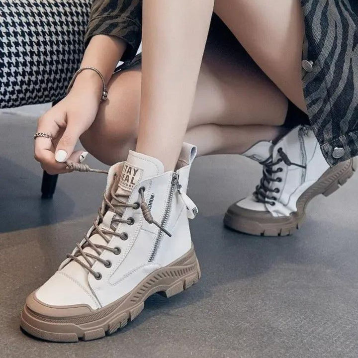 Drune - Elegante High-Top-Sneakerstiefel mit Reißverschluss
