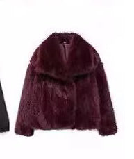 Drune - Damen Herbst, Winter Pelz Mantel Imitation
