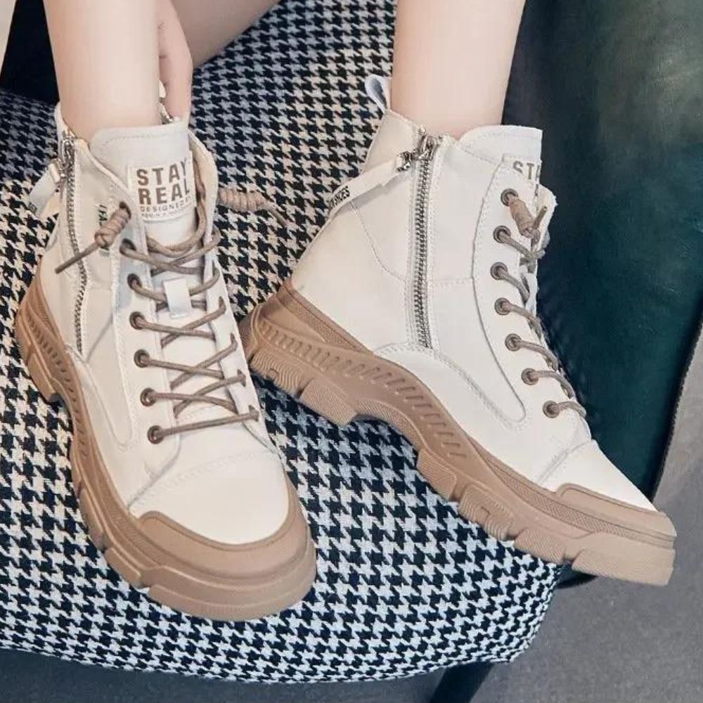 Drune - Elegante High-Top-Sneakerstiefel mit Reißverschluss