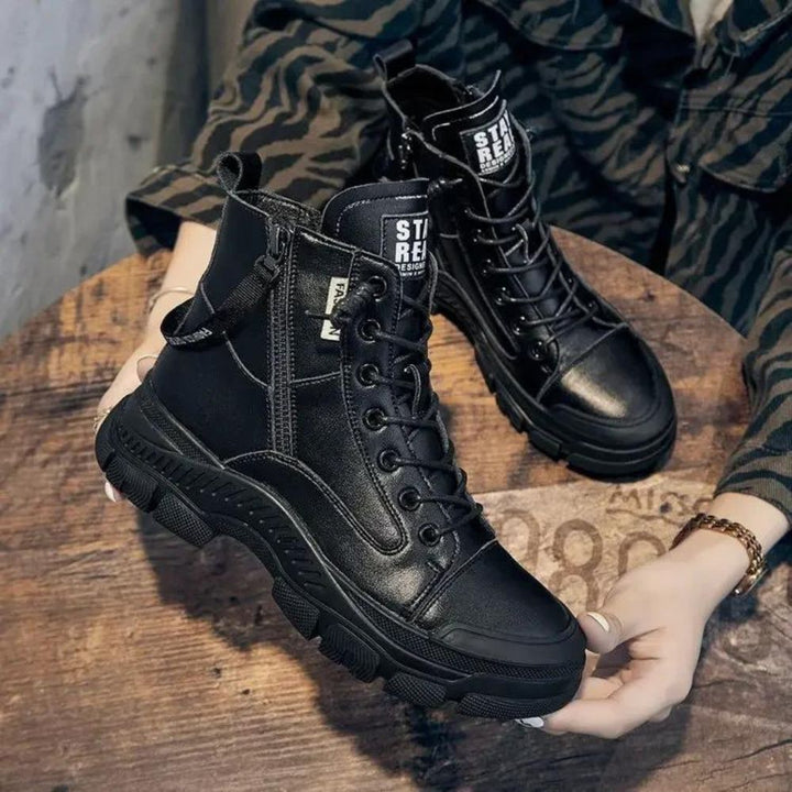 Drune - Elegante High-Top-Sneakerstiefel mit Reißverschluss