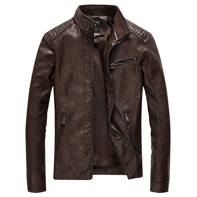 Herren Stylische Lederjacke Drune
