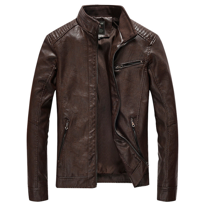Herren Stylische Lederjacke Drune