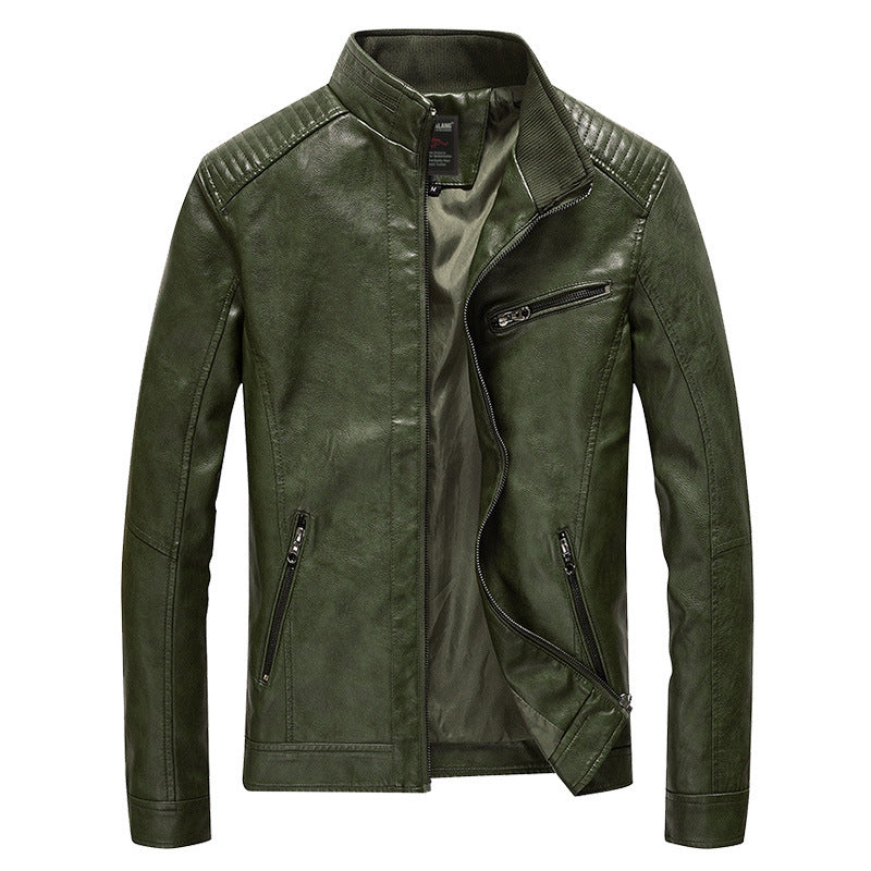 Herren Stylische Lederjacke Drune