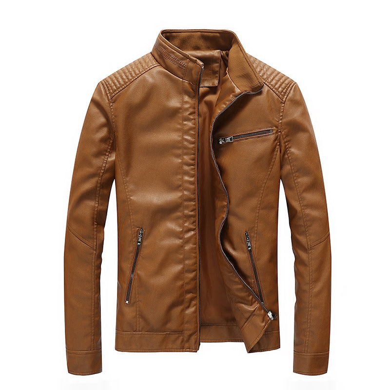 Herren Stylische Lederjacke Drune