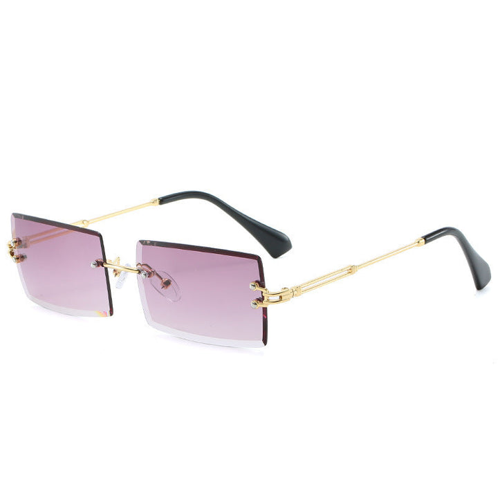 Drune | Modische Rechteckige Sonnenbrille Im Retro Stil