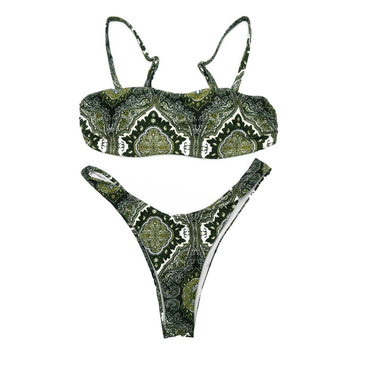 Damen Triangle-Bikini mit trendigen Riemen Drune
