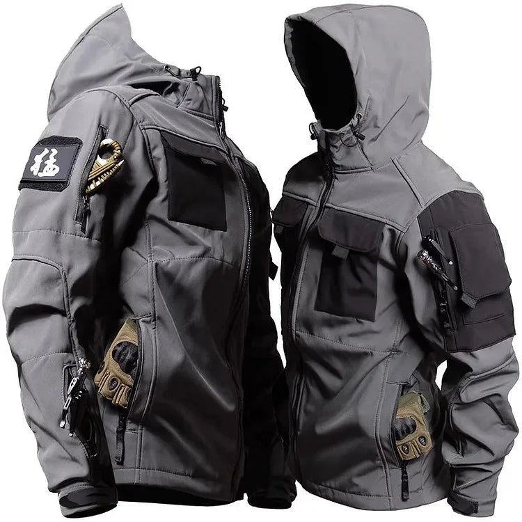 Drune | Herren Kapuzen-Taktische Jacke