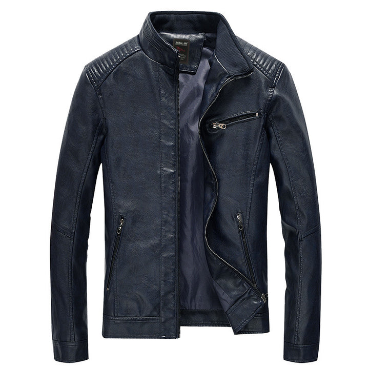 Herren Stylische Lederjacke Drune