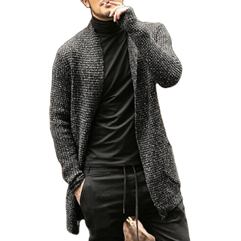 Herren eleganter Strickcardigan mit offener Front und lässigem Schnitt Drune