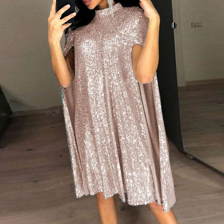 Damen Glamouröse Abendkleid mit Cape Drune
