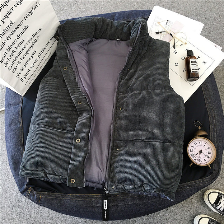 Damen Corduroy Puffer Weste Drune