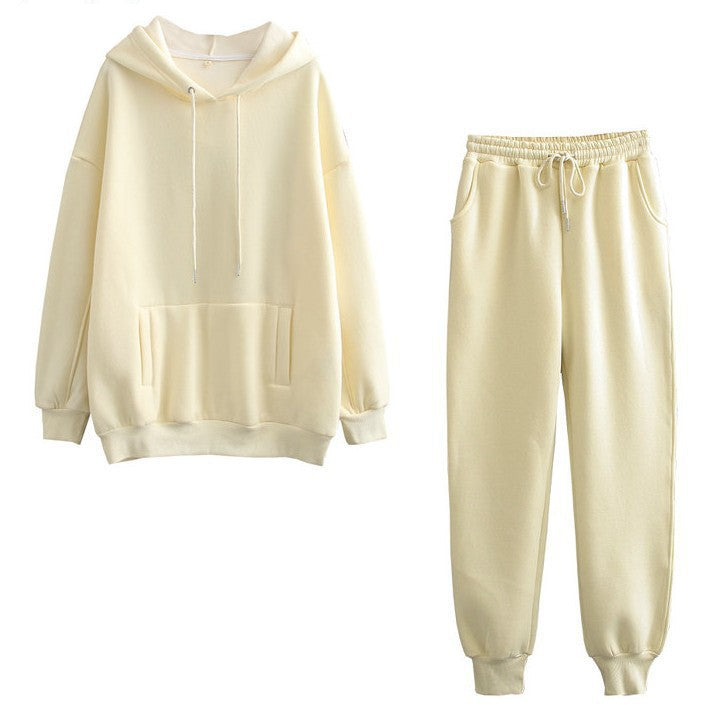 Damen lässiges Hoodie und Jogginghose Set Drune