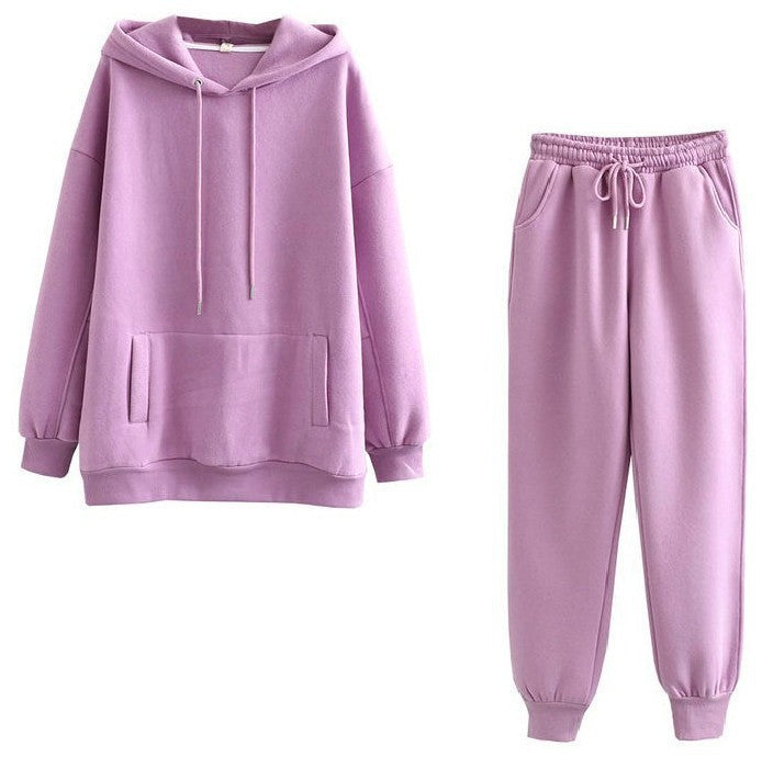 Damen lässiges Hoodie und Jogginghose Set Drune