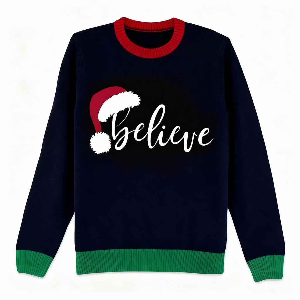 Drune | Festlich & Furchtlos: "Vorher" Muster Druck Weihnachts-Pullover