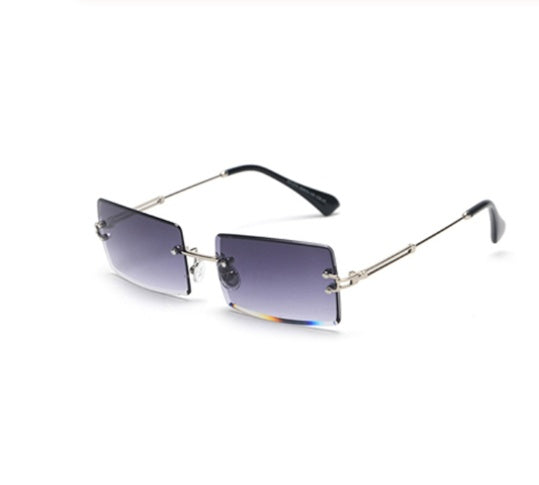 Drune | Modische Rechteckige Sonnenbrille Im Retro Stil