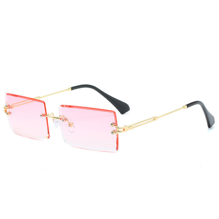 Drune | Modische Rechteckige Sonnenbrille Im Retro Stil