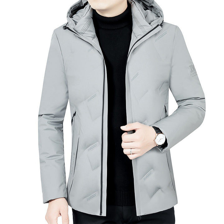 Herren Leichte gesteppte Kapuzenjacke mit schlanker Silhouette und verdecktem Reißverschluss Drune