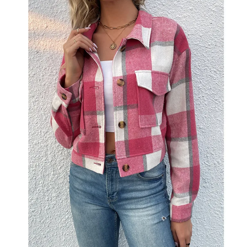 Drune | Trendige Karierte Jacke für Damen