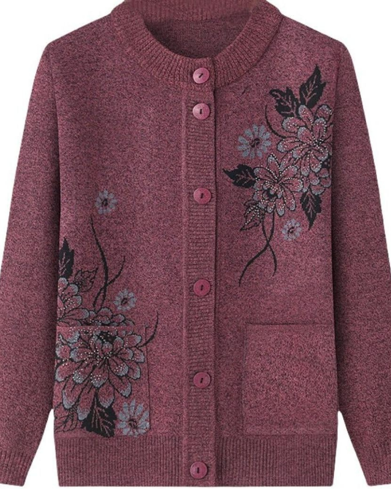 Drune | Floral Charm Strickjacke