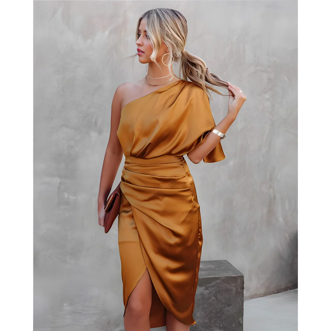 Drune | Mini Asymmetrisches Kleid Für Hochzeitsgäste Für Frauen
