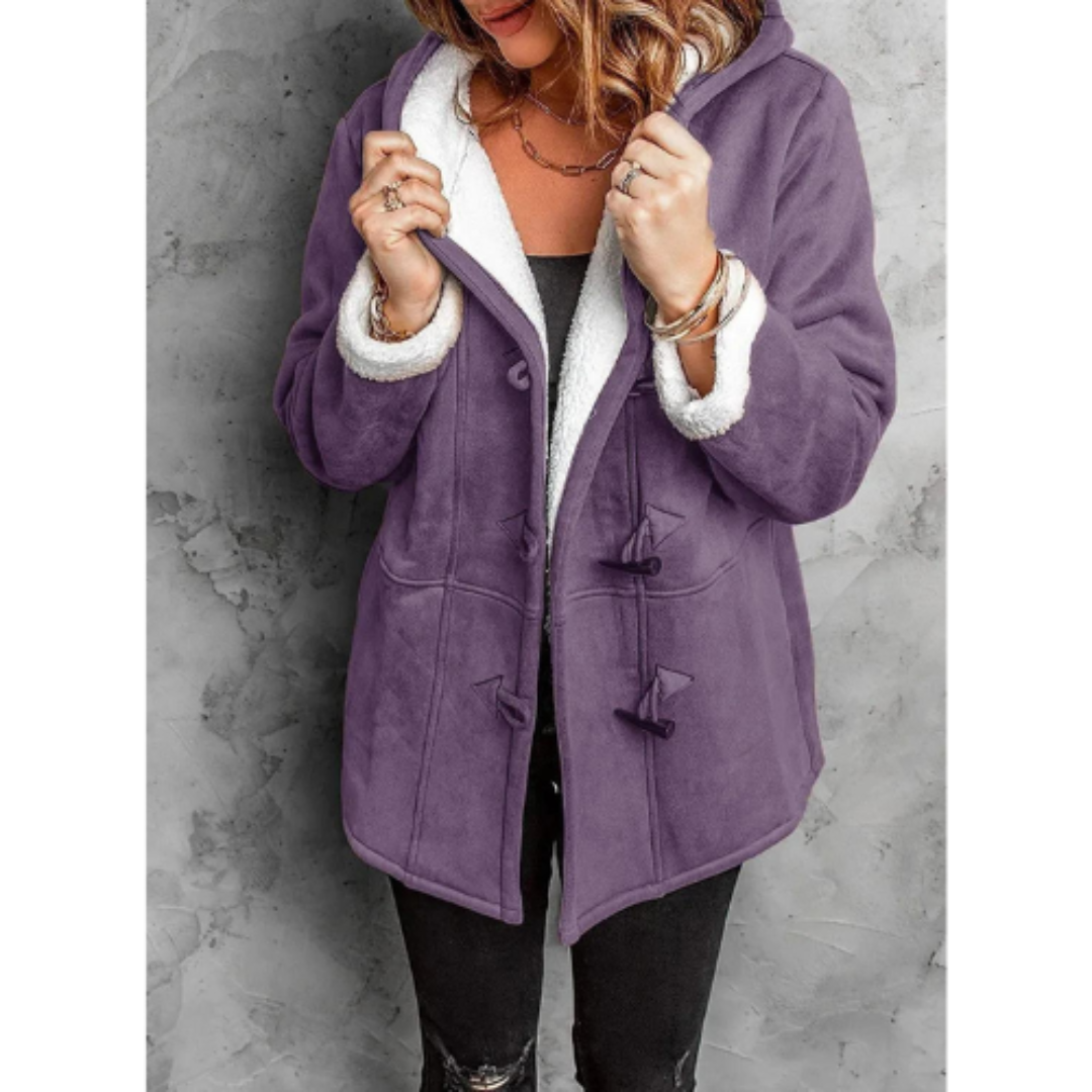 Drune | Damen Warme Kapuze Jacke - Winter
