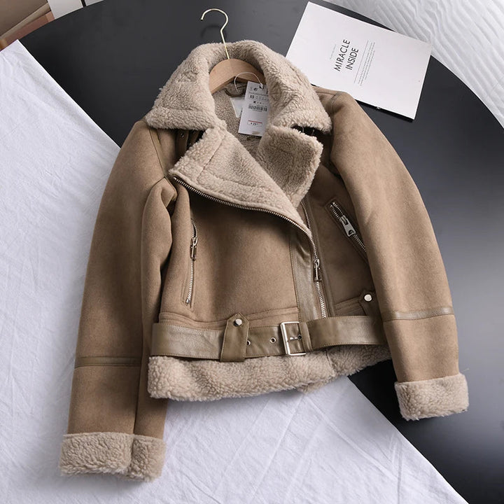 Drune | Wildleder Winterjacke - Warm & Stilvoll