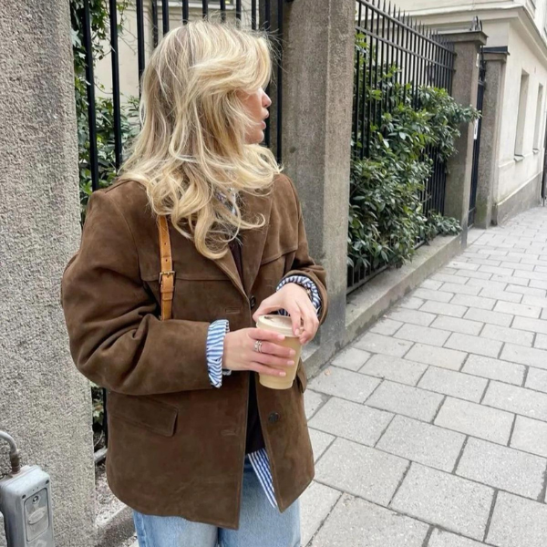 Drune | Luxus Wildleder Damenjacke