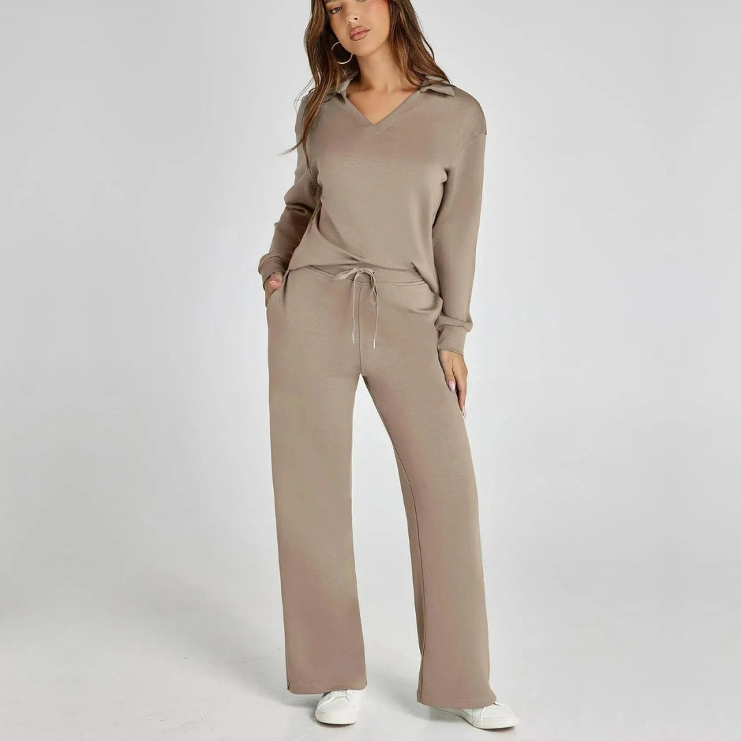 Drune | Damen Loungewear Satz mit Weiten Hosen