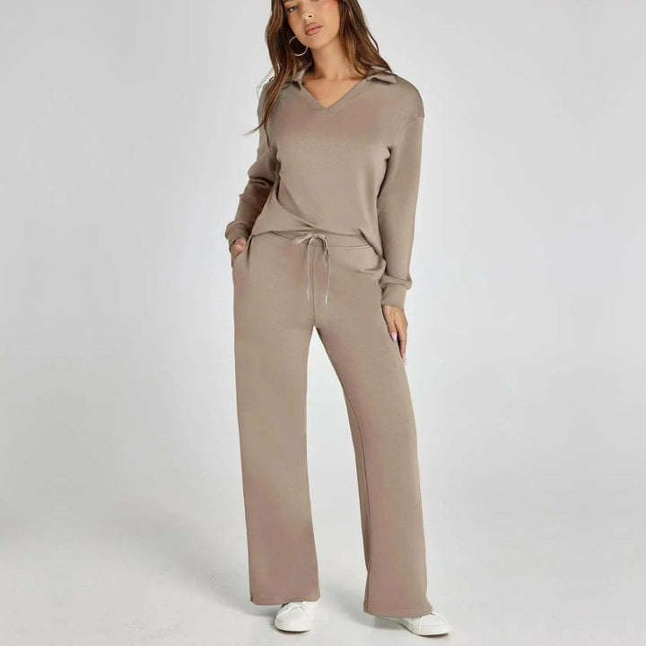 Drune | Damen Loungewear Satz mit Weiten Hosen