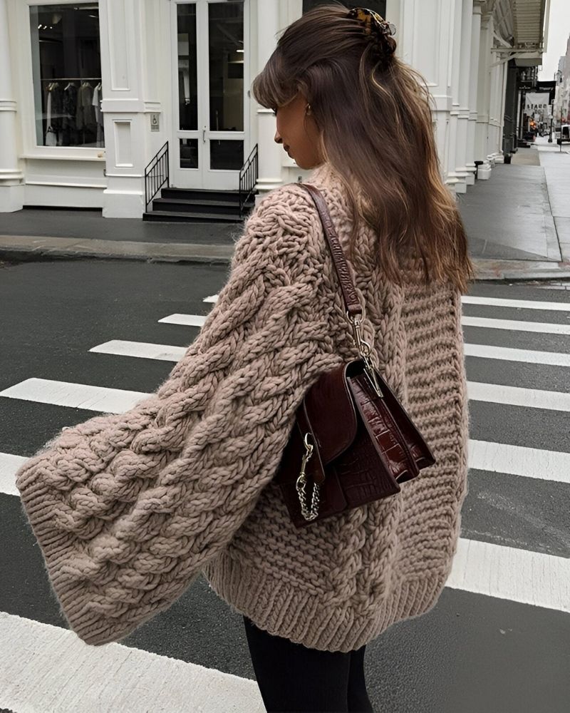 Drune | Gestrickter Übergrösse-Pullover