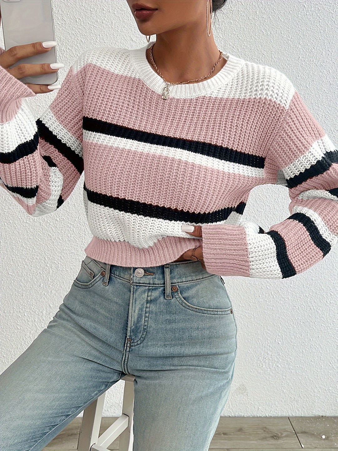 Drune | Strickpullover mit Fallenden Schultern Trendy und Bequem
