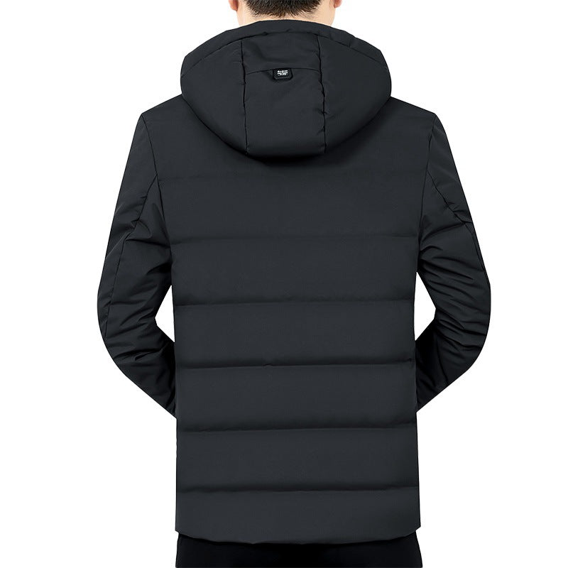 Herren Leichte gesteppte Kapuzenjacke mit schlanker Silhouette und verdecktem Reißverschluss Drune