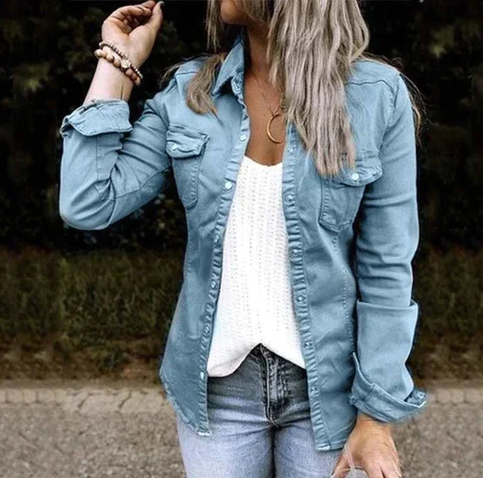 Drune | Lässige Denim Weichjacke