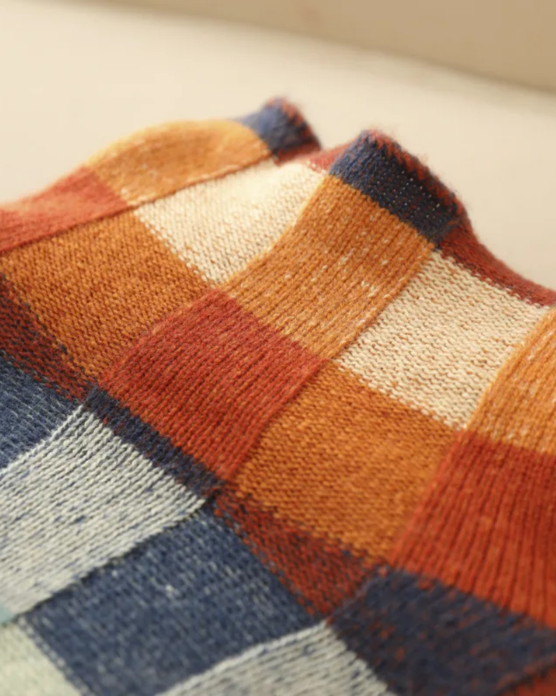 Drune | Kaschmere Luxe Patchwork Rollkragenpullover