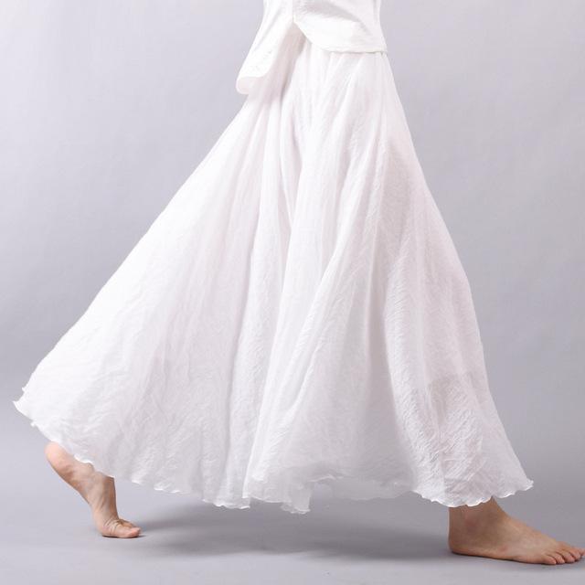 Drune | Lässig fallender Boho Maxi Rock für Damen