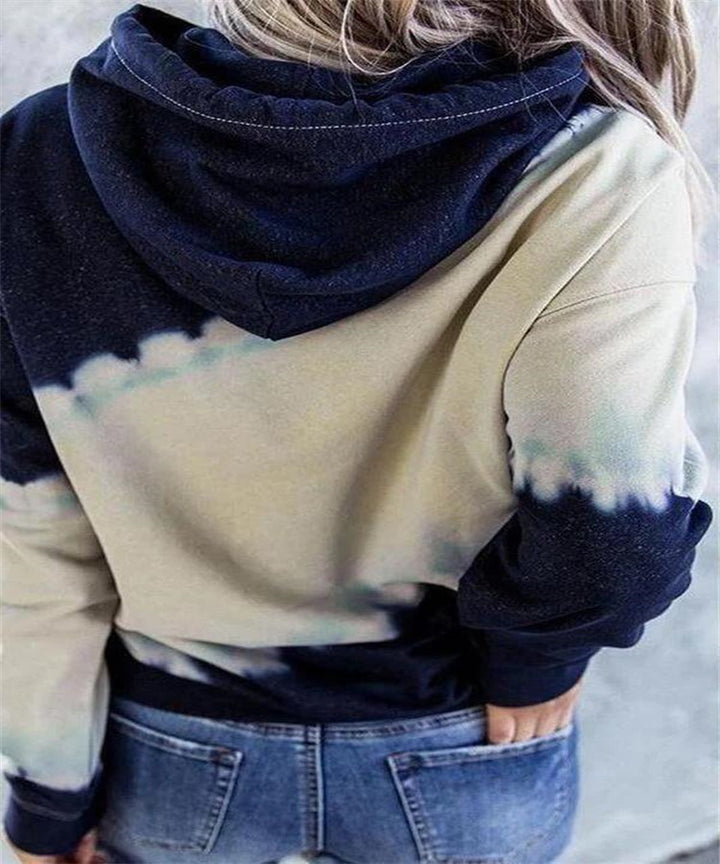 Damen lässiger Kapuzenpullover mit einzigartigem Ombre-Design Drune