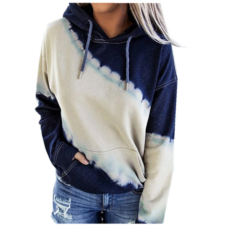 Damen lässiger Kapuzenpullover mit einzigartigem Ombre-Design Drune