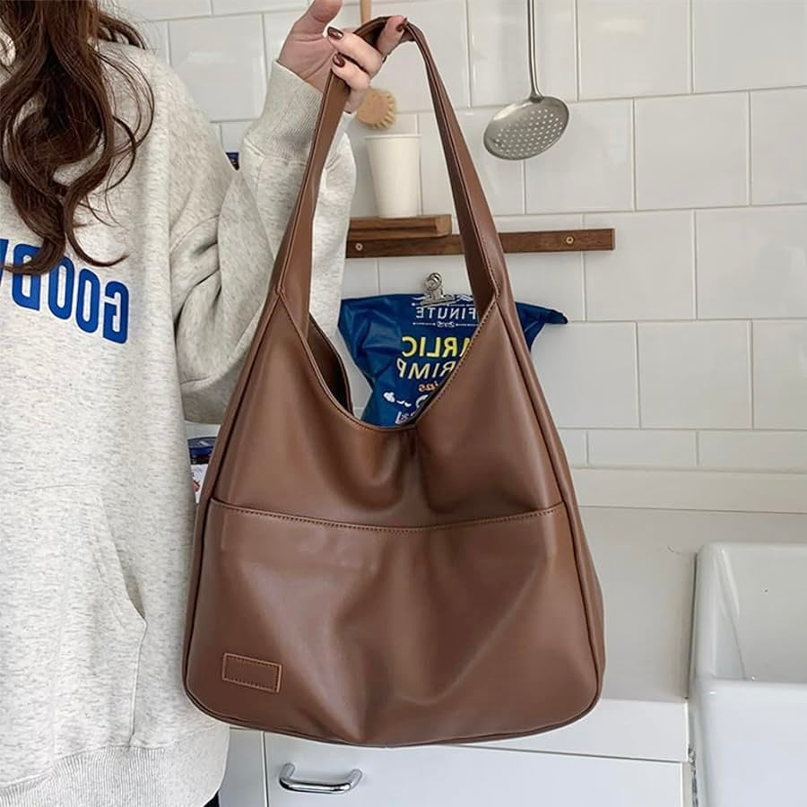 Drune | ️elegante Lederschultertasche