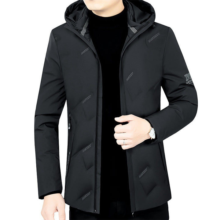Herren Leichte gesteppte Kapuzenjacke mit schlanker Silhouette und verdecktem Reißverschluss Drune
