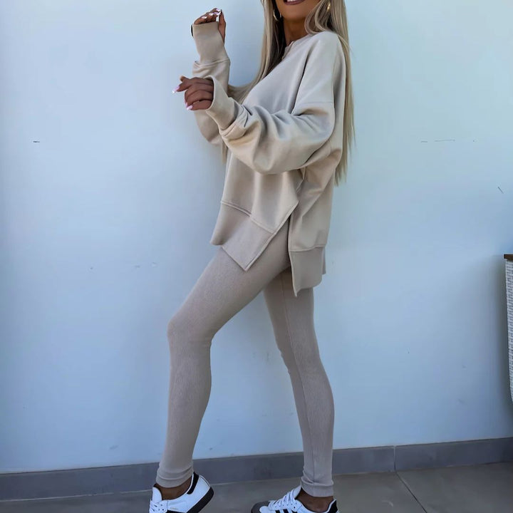 Drune | Gemütliches Oversized-Sweatshirt und Leggings-Set