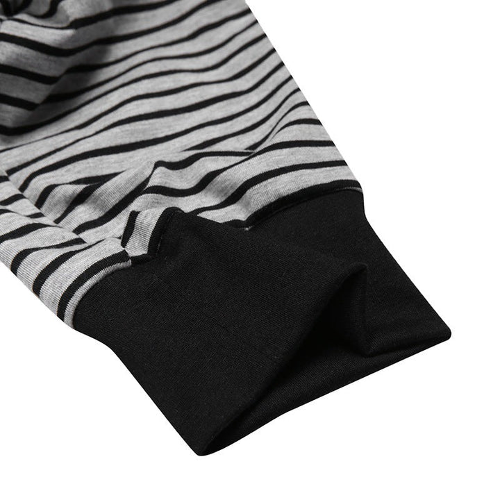 Herren Langarm Schlafanzugset mit komfortablem Knopfdesign Drune