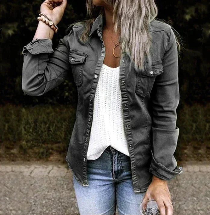 Drune | Lässige Denim Weichjacke