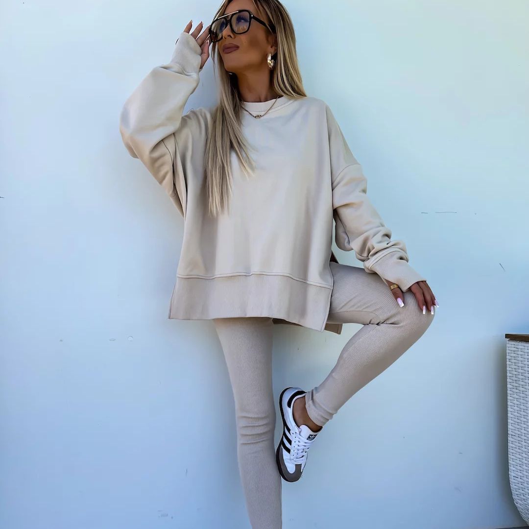 Drune | Gemütliches Oversized-Sweatshirt und Leggings-Set