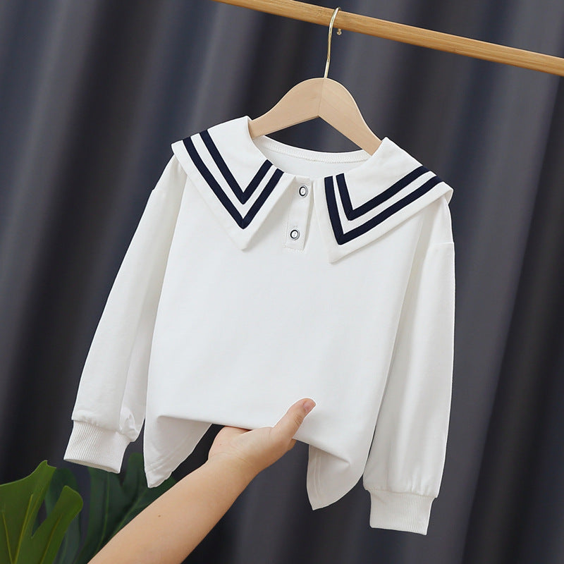 Mädchen Segelkragen Sweatshirt Drune