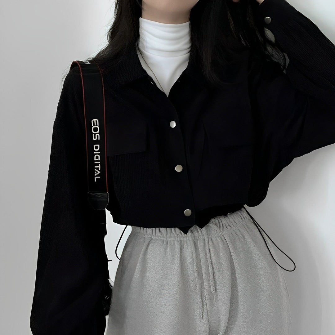 Drune | Damenjacke Aus Cord Mit Kurzem Revers