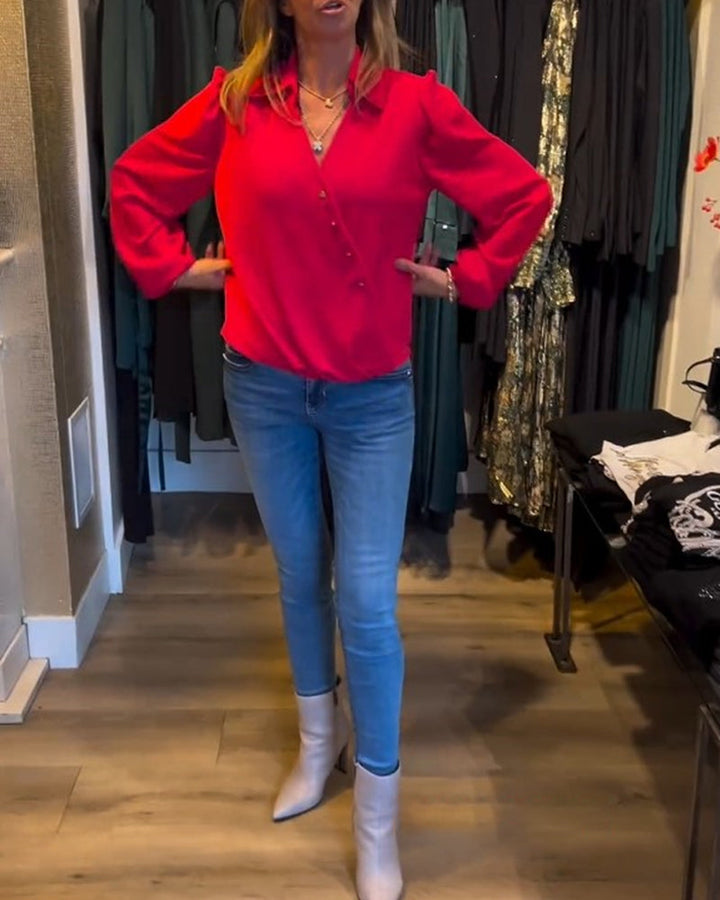 Drune | Bluse mit Laternenärmeln