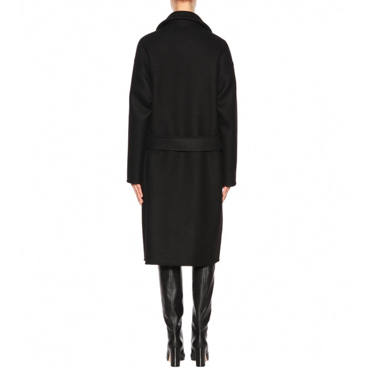 Damen Oversize Zweireihiger Longcoat mit weitem Schalkragen und relaxed Tailoring Drune